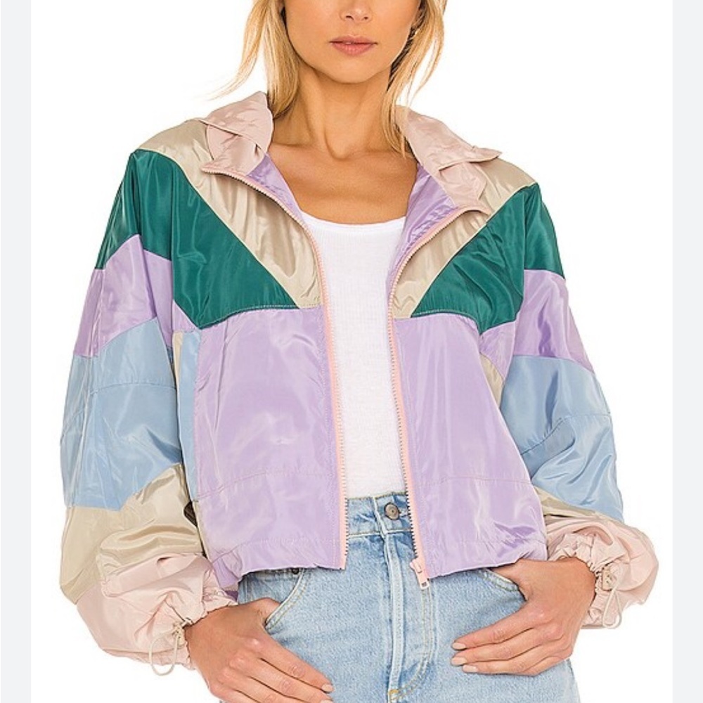 BLANK NYC cropped windbreaker. Sz S